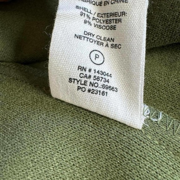 Avec Les‎ Filles Coat Shacket Military Olive Green Size M - Picture 6 of 6